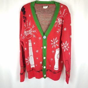 Samuel Adams sweater VTG UGLY Christmas themed L‎